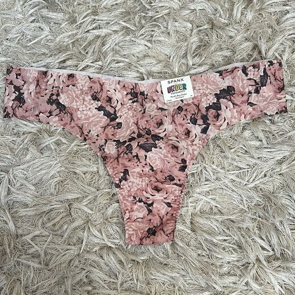 NWT Spanx Under Statements Breathable Lightweight Thong in Rose Garden size 2X - Picture 5 of 10